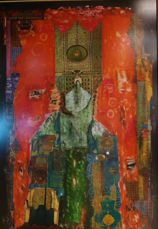 Efes, 2022, Mixed media and print, 99 x 69 cm.