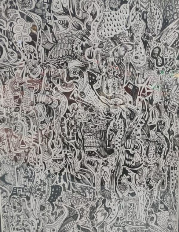 Doodle-IY, 2006, Ink on paper, 23,5 x 31,5 cm.