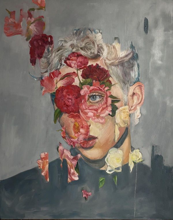 Longed for Spring, 2023, Oil on canvas, 80 x 100 cm.