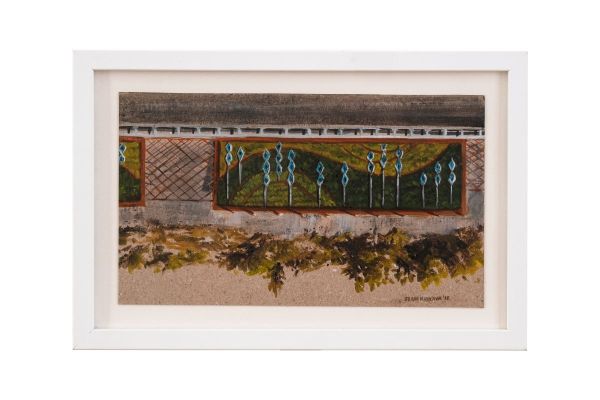 Untitled, 2018, Oil on paper, 21 x 31 cm.