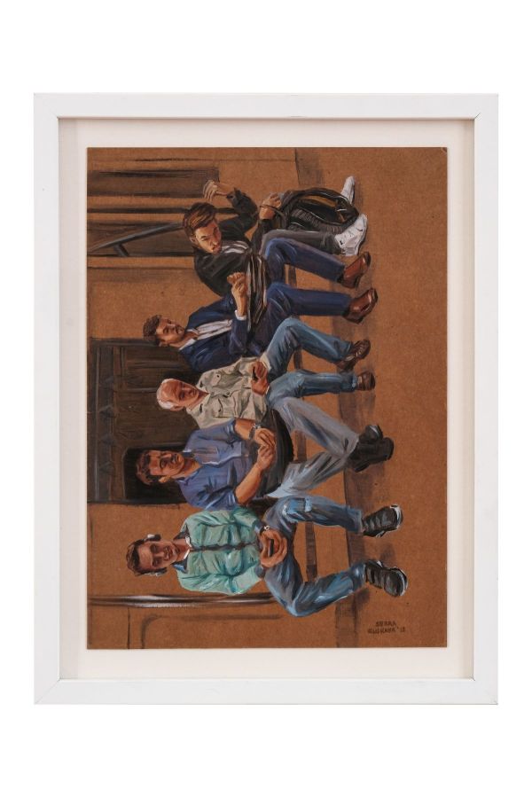 Untitled, 2018, Oil on paper, 27 x 36 cm.