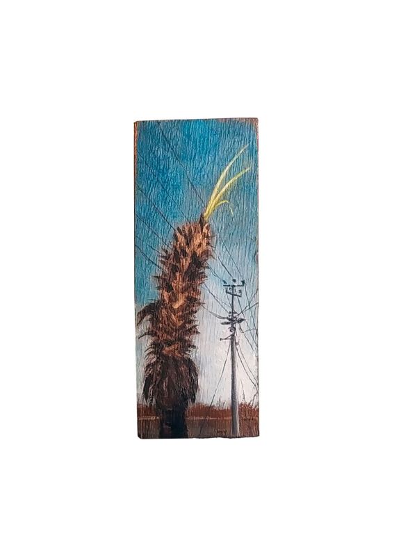Untitled, 2021, Oil on wood, 14 x 5,5 cm.