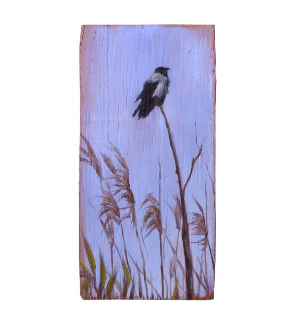 Untitled, 2021, Oil on wood, 16 x 7 cm.