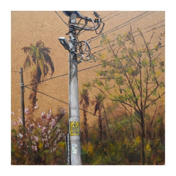 Untitled, 2021, Oil on chipboard, 22,5 x 22,5 cm.