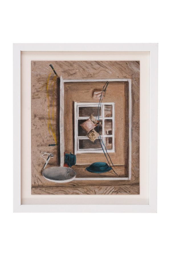 Untitled, 2018, Oil on paper, 26 x 31 cm.