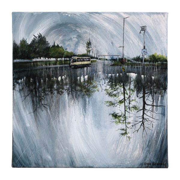 Journey, 2021, Acrylic on canvas, 35 x 35 cm.