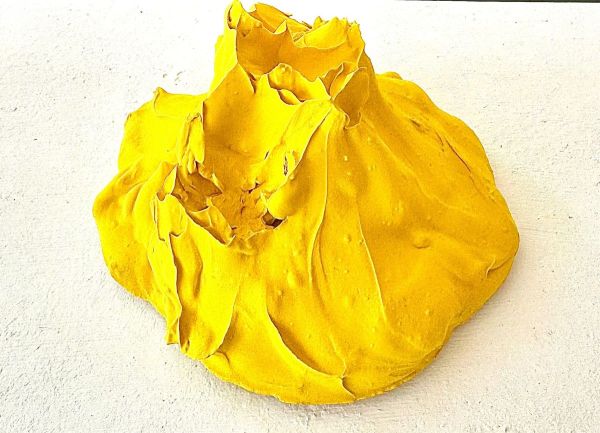 Experimental Sketch 13, 2025, Free-form shaping, 1180°C, ceramic, 10 x 11.5 x 8