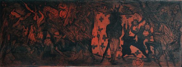 Before the Hunt, 2022, Engraving, 24,8 x 35 cm