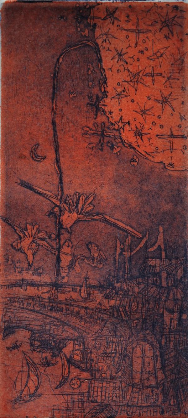 Karaköy, 2021, Engraving, 28,5 x 18,5 cm