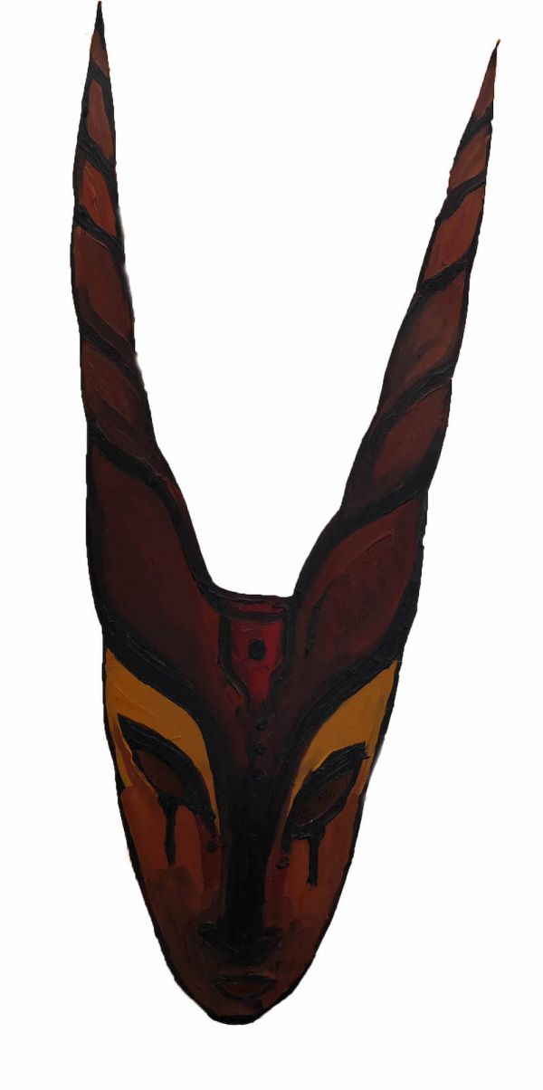 Mr. Gazelle, 2021, Oil on paper, 20 x 25 cm