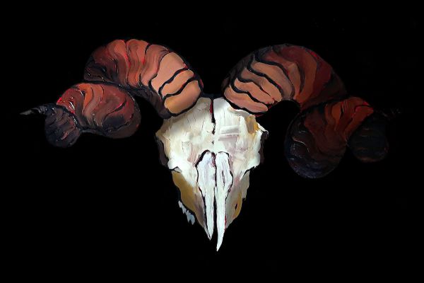 Arkeoloğun Otoportresi, 2021, Oil on paper, 40 x 60 cm