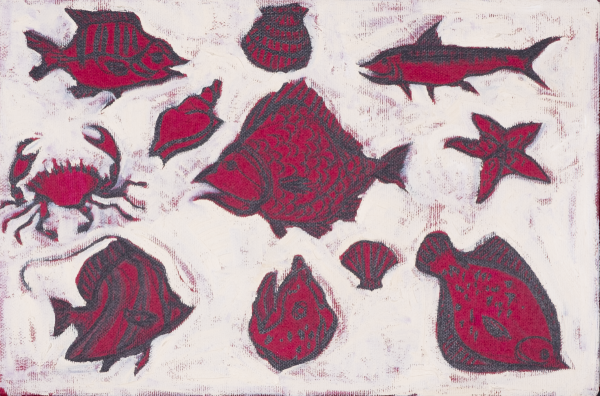 Fish, 2024, Oil on canvas, 20x30 cm