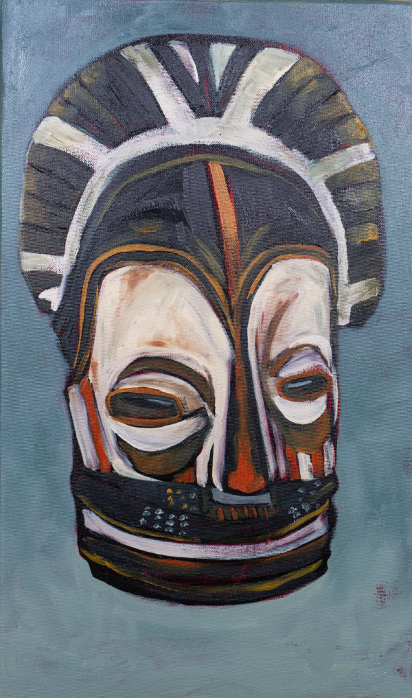 Mask, 2025, Oil on canvas, 50x30 cm
