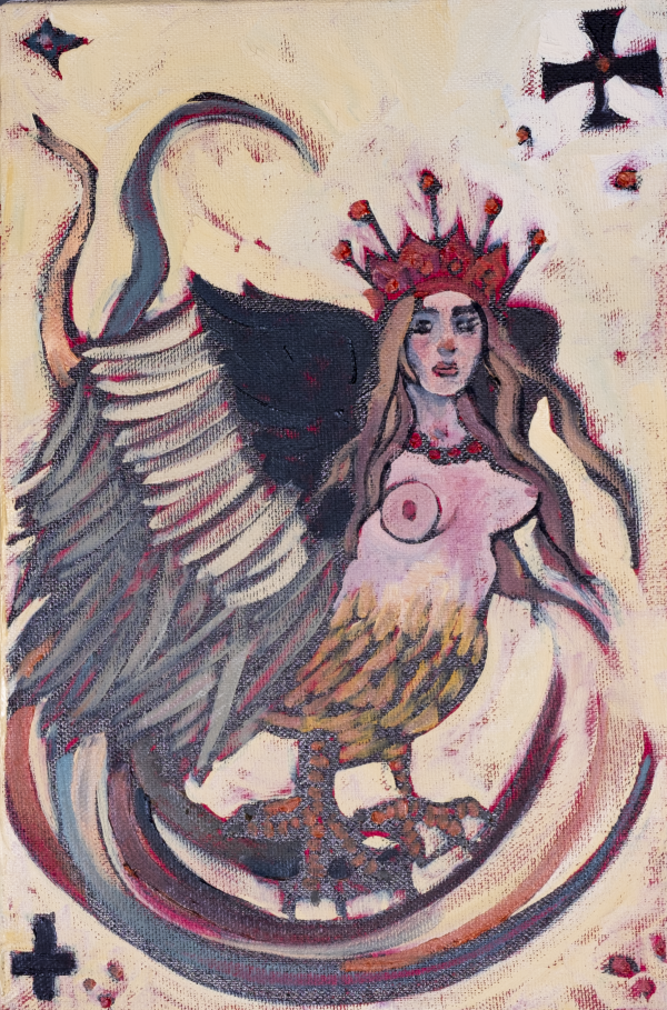 Sıren, 2024, Oil on canvas, 30x20cm