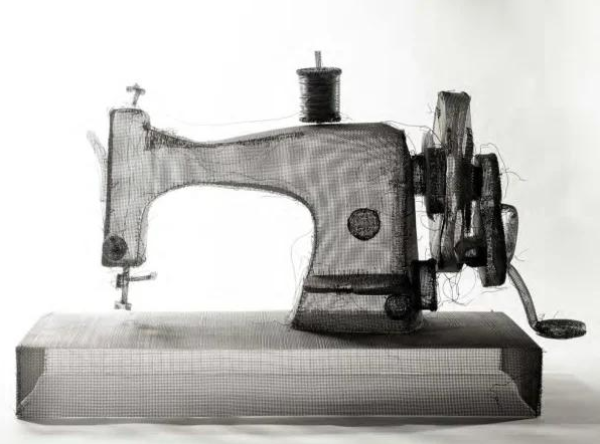 Serial No: 2, 2015, Stainless steel wire mesh, wire, Ed. 1/5, 30 x 45 x 28 cm.