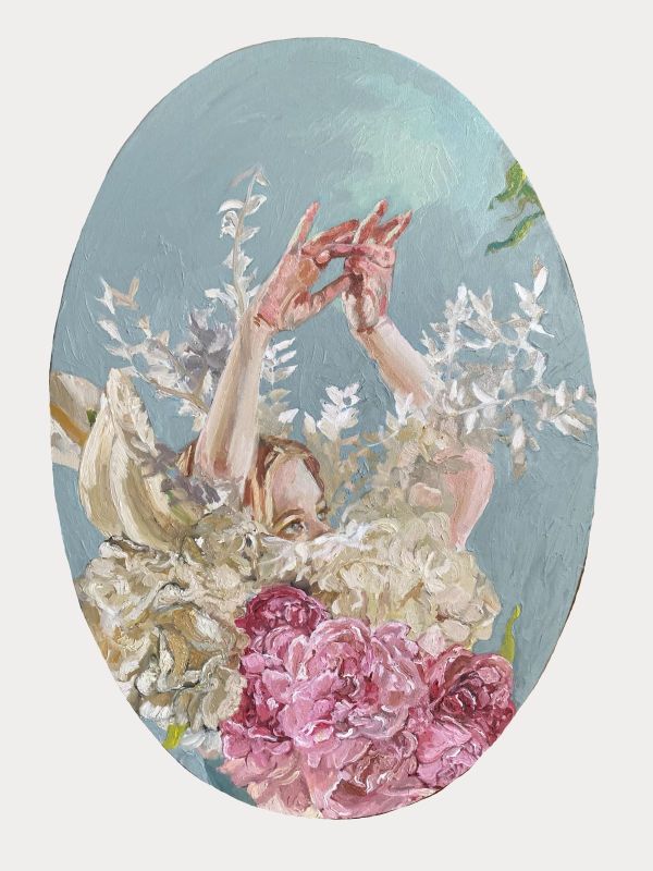 There is a Hope in Sky, 2023, Oil on canvas, 70 x 50 cm.