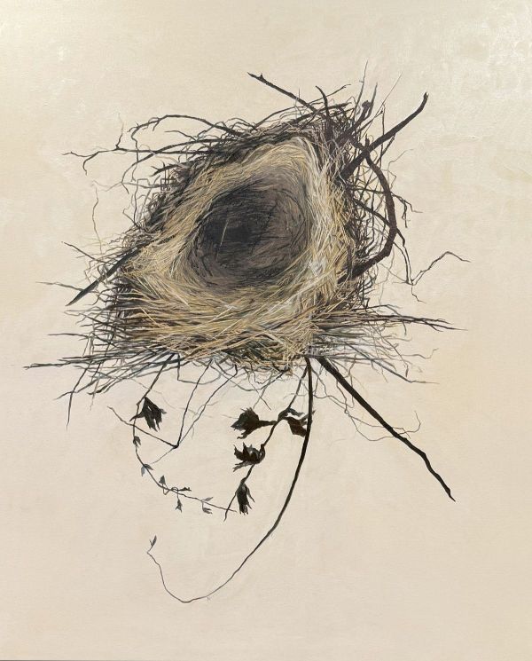 Possible, 2025, Mixed media on canvas, 130 x 110 cm.