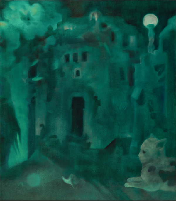 The Golden Hour, 2025, Oil on canvas, 80 x 70 cm.