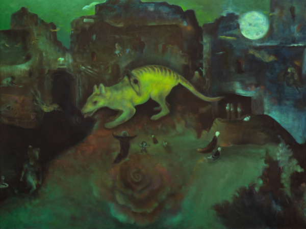 The Last Night, 2022, Oil on canvas, 120 x 160 cm.