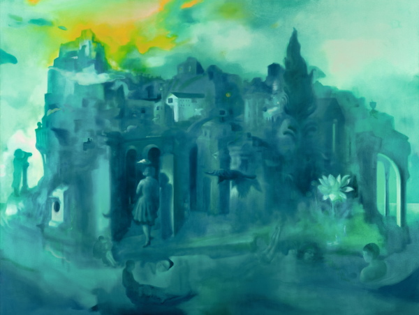 Threshold, 2025, Oil on canvas, 175 x 230 cm.