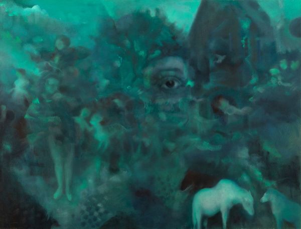 Contemplation, 2023, Oil on canvas, 69 x 90 cm.