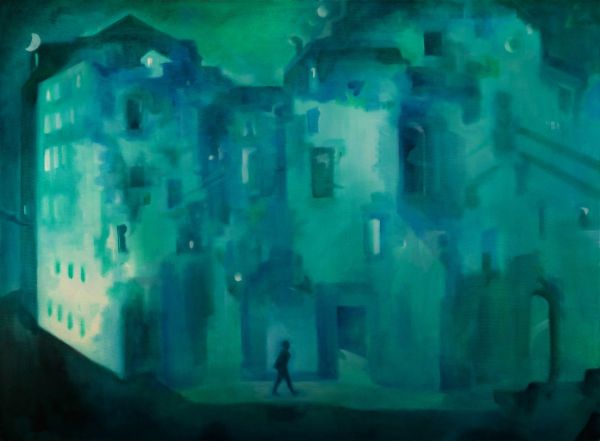 Evening, 2025, Oil on canvas, 125 x 170 cm.