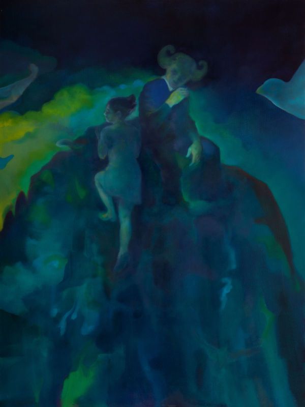 Climber, 2025, Oil on canvas, 140 x 105 cm.