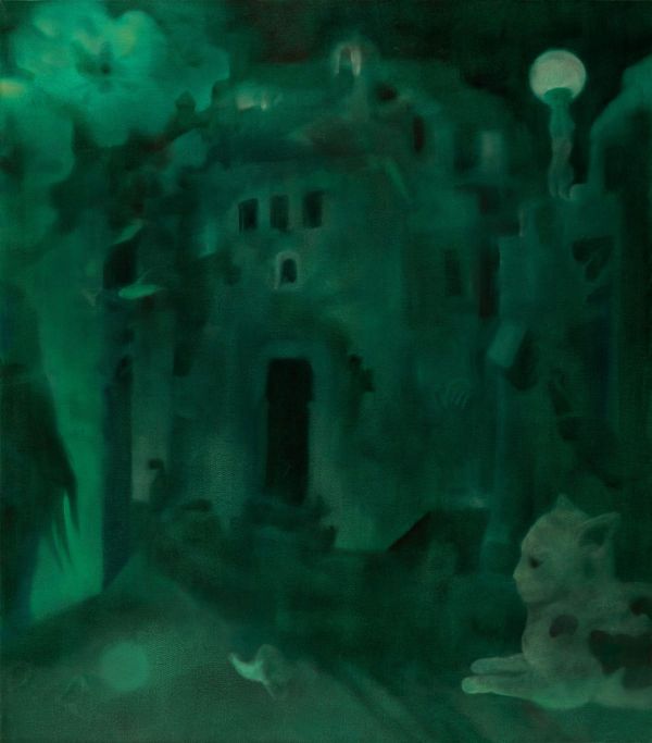 The Golden Hour, 2025, Oil on canvas, 80 x 70 cm.