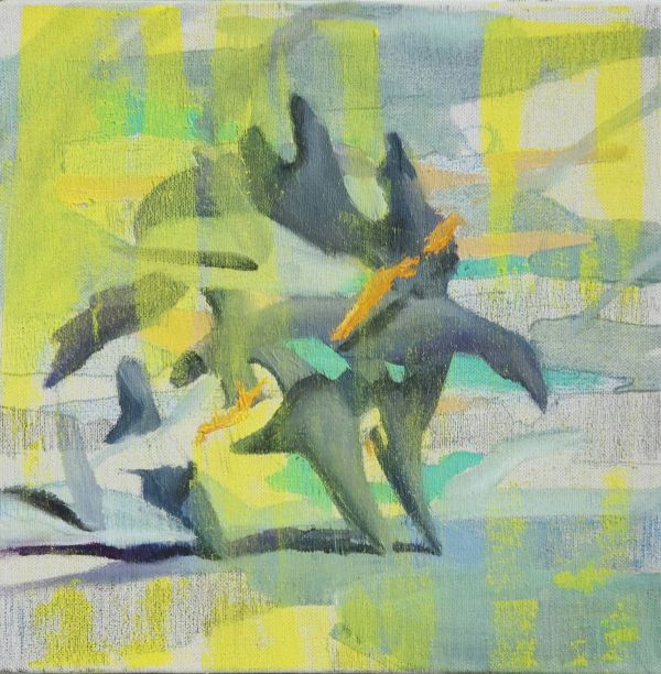 Reformation IV, 2023, Oil on canvas, 25 x 25 cm.